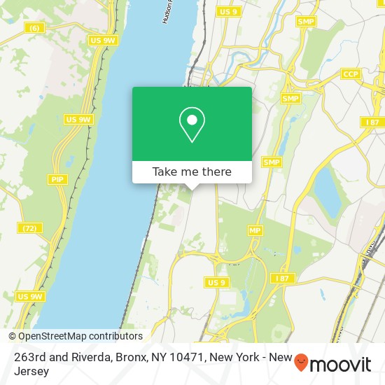 263rd and Riverda, Bronx, NY 10471 map