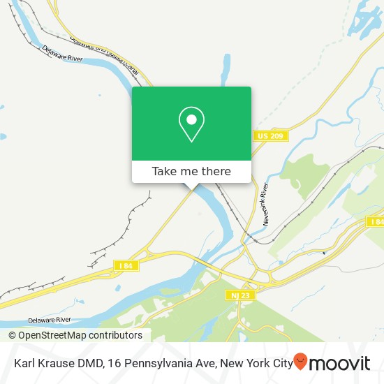 Mapa de Karl Krause DMD, 16 Pennsylvania Ave