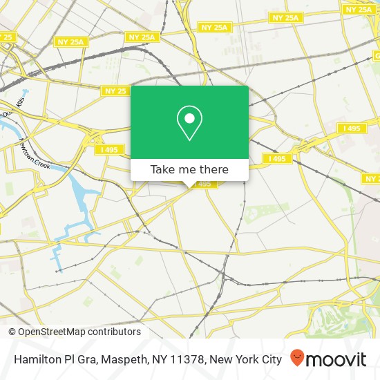 Hamilton Pl Gra, Maspeth, NY 11378 map