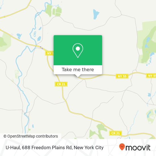 Mapa de U-Haul, 688 Freedom Plains Rd