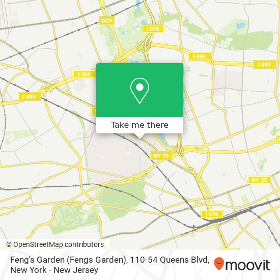 Mapa de Feng's Garden (Fengs Garden), 110-54 Queens Blvd