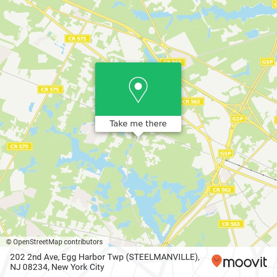 202 2nd Ave, Egg Harbor Twp (STEELMANVILLE), NJ 08234 map