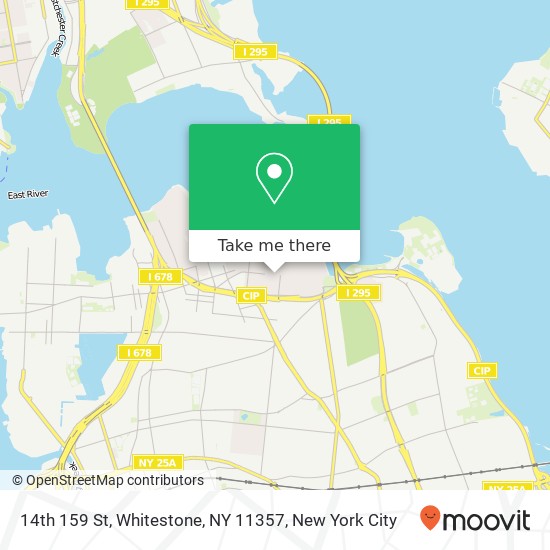 Mapa de 14th 159 St, Whitestone, NY 11357