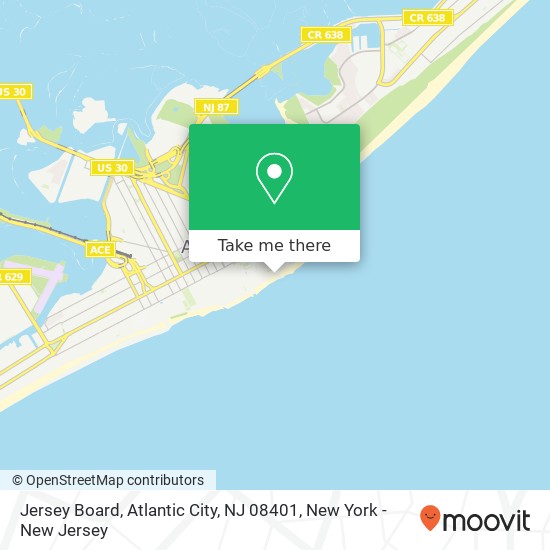 Jersey Board, Atlantic City, NJ 08401 map