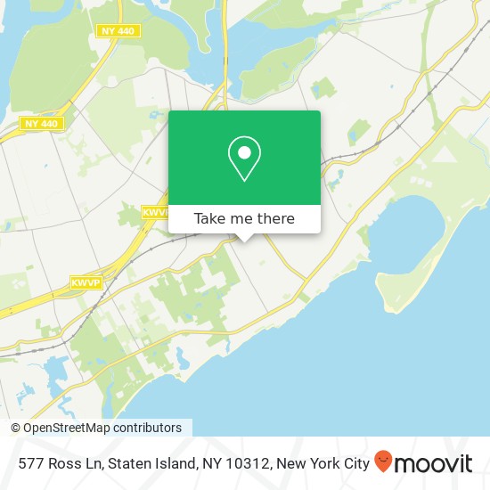Mapa de 577 Ross Ln, Staten Island, NY 10312