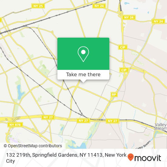 Mapa de 132 219th, Springfield Gardens, NY 11413