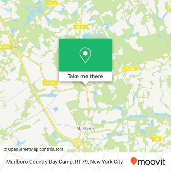 Marlboro Country Day Camp, RT-79 map