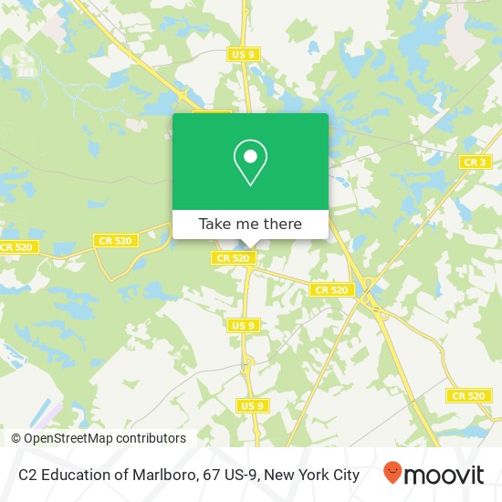 Mapa de C2 Education of Marlboro, 67 US-9