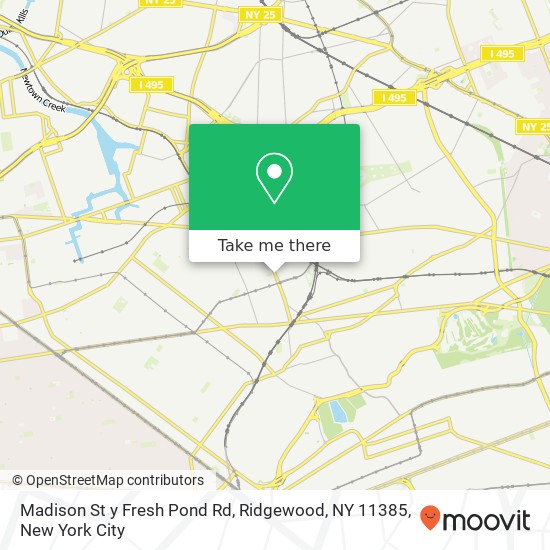 Madison St y Fresh Pond Rd, Ridgewood, NY 11385 map