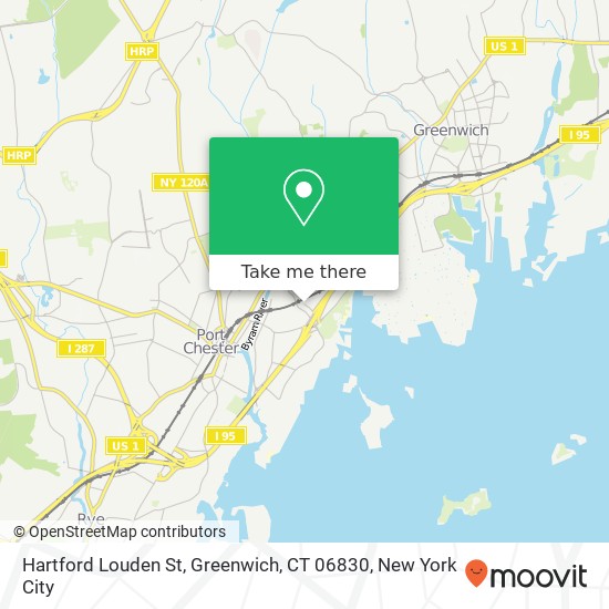 Mapa de Hartford Louden St, Greenwich, CT 06830