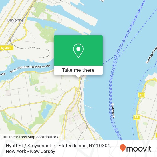 Mapa de Hyatt St / Stuyvesant Pl, Staten Island, NY 10301