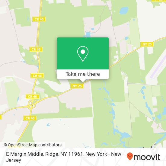 E Margin Middle, Ridge, NY 11961 map