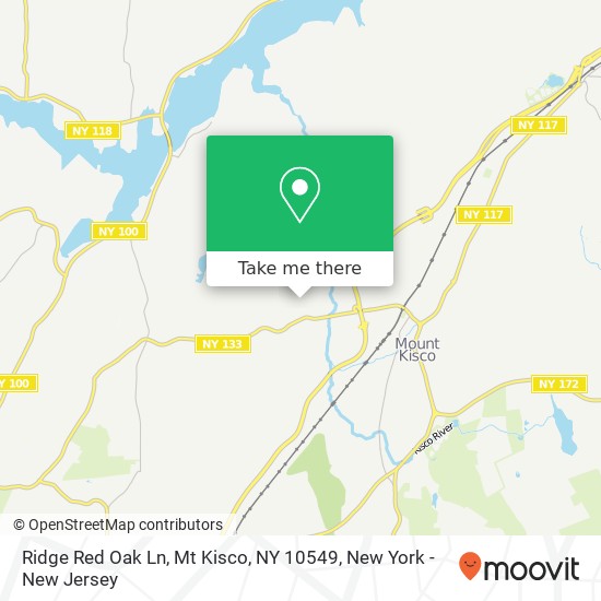 Ridge Red Oak Ln, Mt Kisco, NY 10549 map