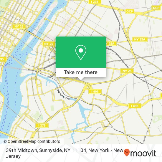 39th Midtown, Sunnyside, NY 11104 map