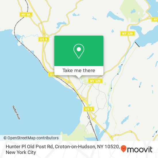 Mapa de Hunter Pl Old Post Rd, Croton-on-Hudson, NY 10520