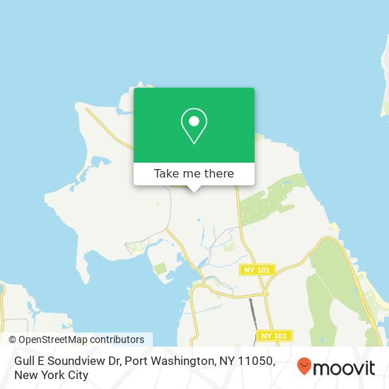 Mapa de Gull E Soundview Dr, Port Washington, NY 11050