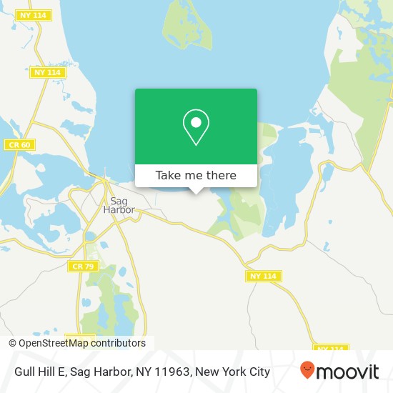 Mapa de Gull Hill E, Sag Harbor, NY 11963