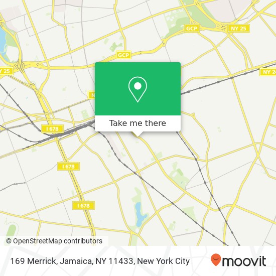 Mapa de 169 Merrick, Jamaica, NY 11433
