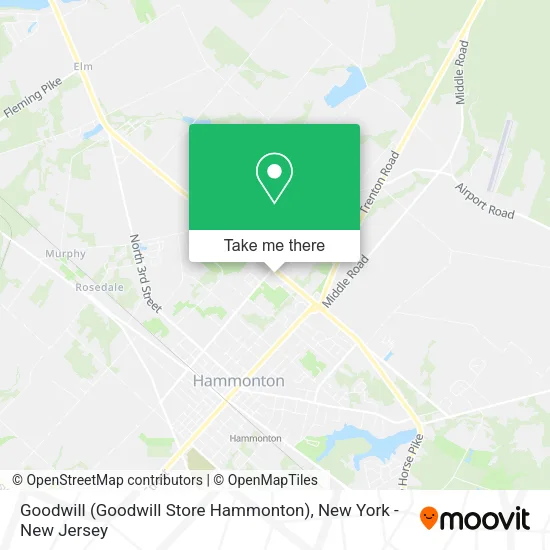 Goodwill (Goodwill Store Hammonton) map