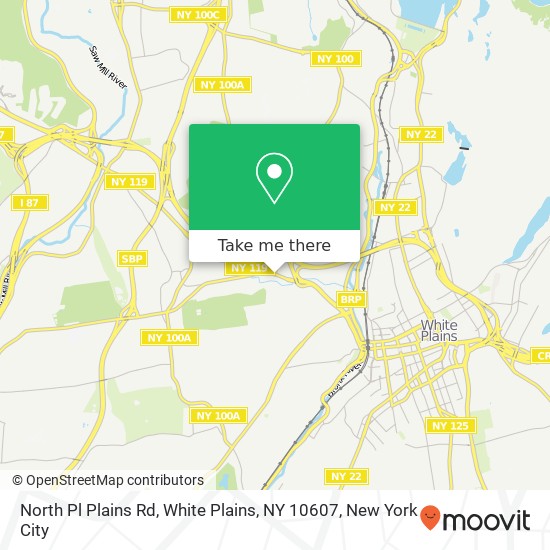 North Pl Plains Rd, White Plains, NY 10607 map