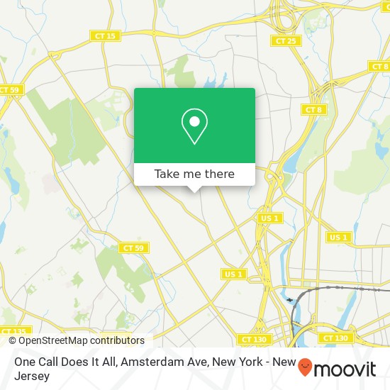 One Call Does It All, Amsterdam Ave map