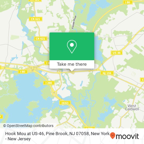 Hook Mou at US-46, Pine Brook, NJ 07058 map