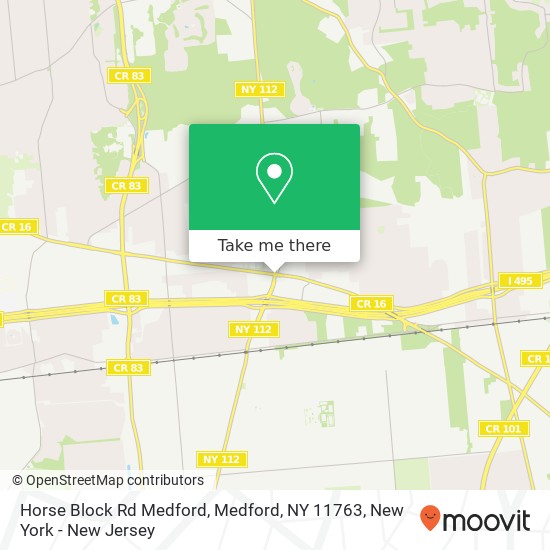 Horse Block Rd Medford, Medford, NY 11763 map