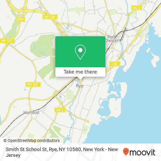 Mapa de Smith St School St, Rye, NY 10580