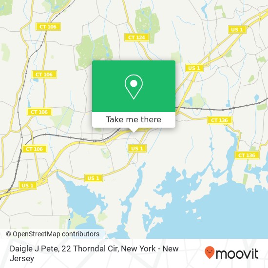 Mapa de Daigle J Pete, 22 Thorndal Cir