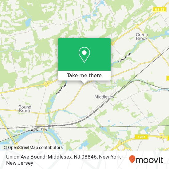 Union Ave Bound, Middlesex, NJ 08846 map