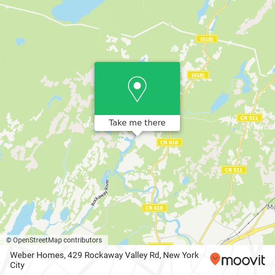 Weber Homes, 429 Rockaway Valley Rd map