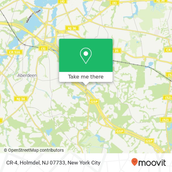 CR-4, Holmdel, NJ 07733 map