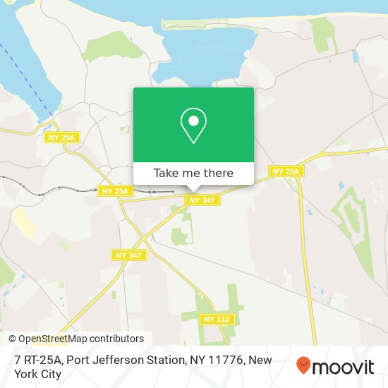 Mapa de 7 RT-25A, Port Jefferson Station, NY 11776