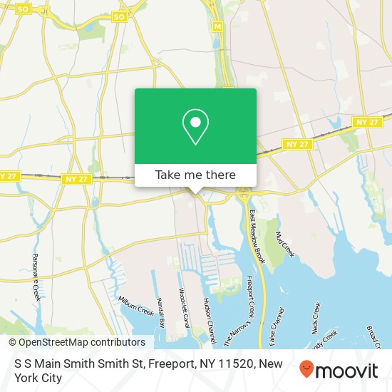 Mapa de S S Main Smith Smith St, Freeport, NY 11520