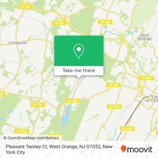 Pleasant Tenney Ct, West Orange, NJ 07052 map