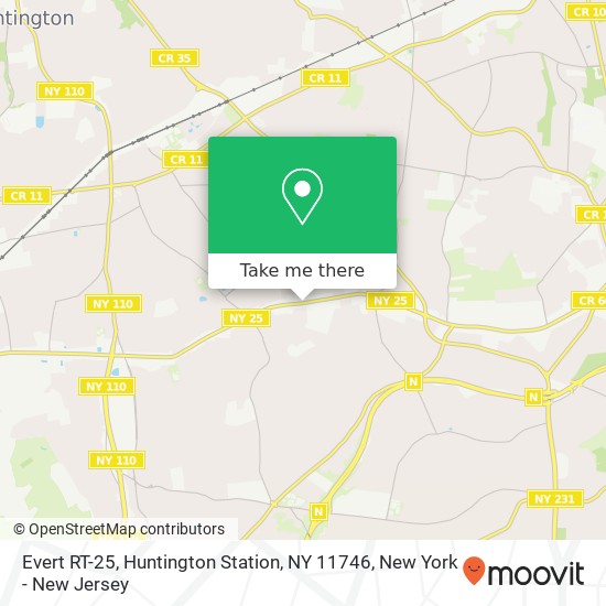 Mapa de Evert RT-25, Huntington Station, NY 11746