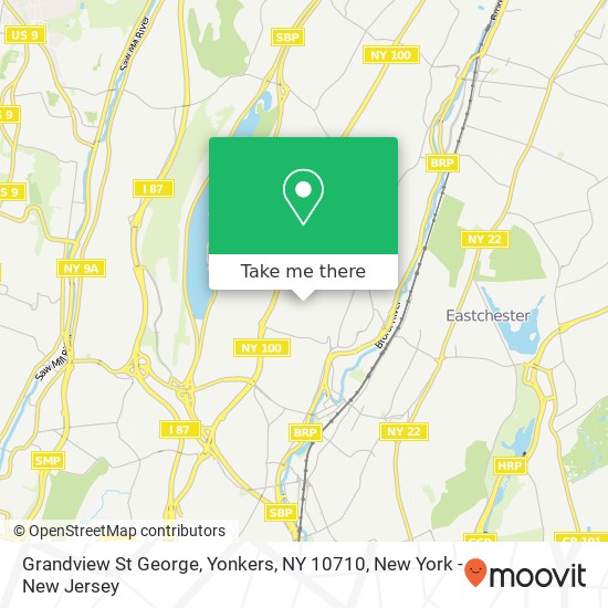 Mapa de Grandview St George, Yonkers, NY 10710