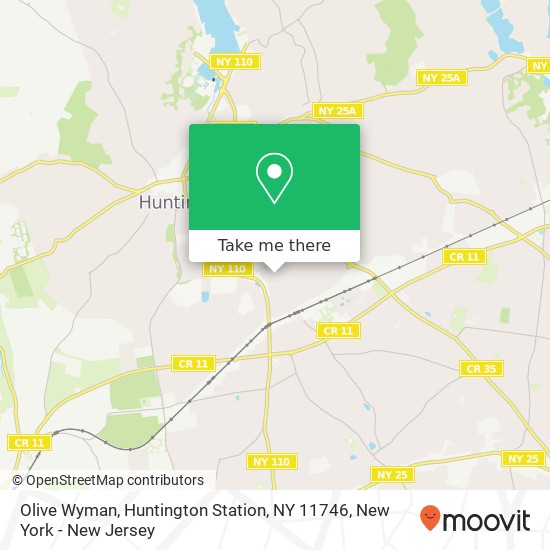 Mapa de Olive Wyman, Huntington Station, NY 11746