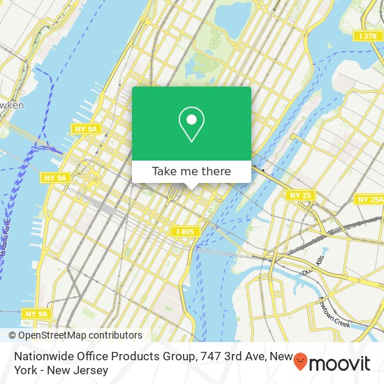 Nationwide Office Products Group, 747 3rd Ave map