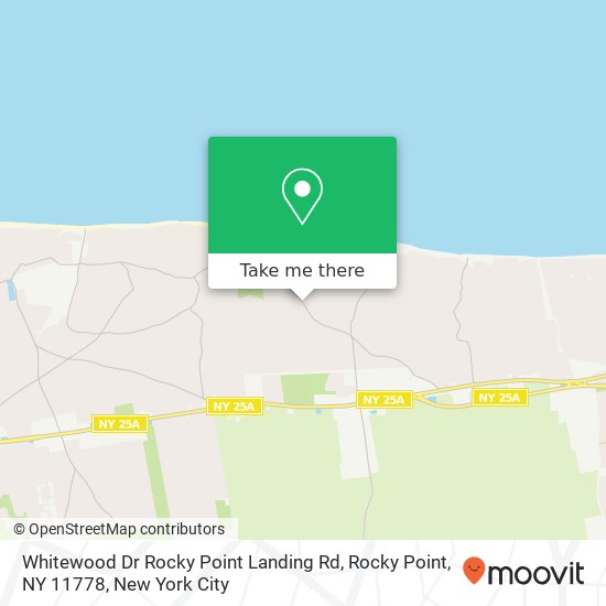 Whitewood Dr Rocky Point Landing Rd, Rocky Point, NY 11778 map