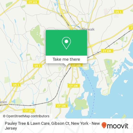 Mapa de Pauley Tree & Lawn Care, Gibson Ct