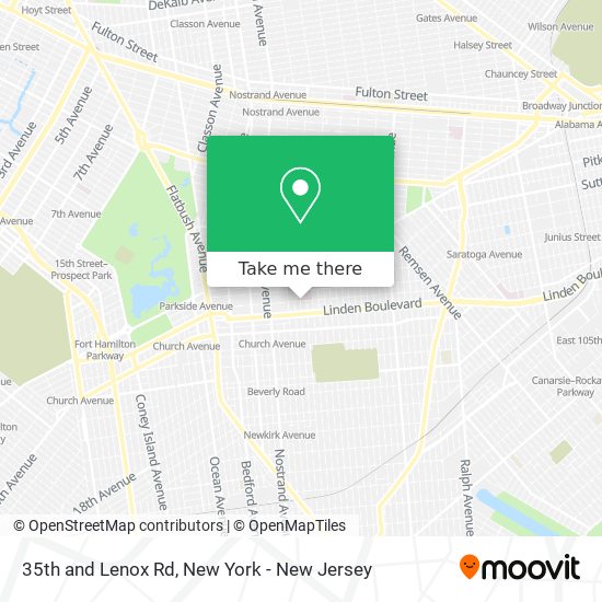 Mapa de 35th and Lenox Rd