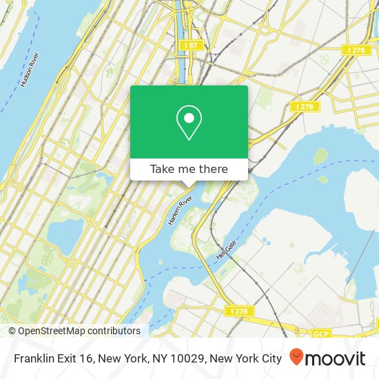 Franklin Exit 16, New York, NY 10029 map