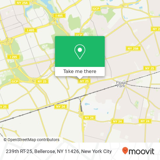 Mapa de 239th RT-25, Bellerose, NY 11426