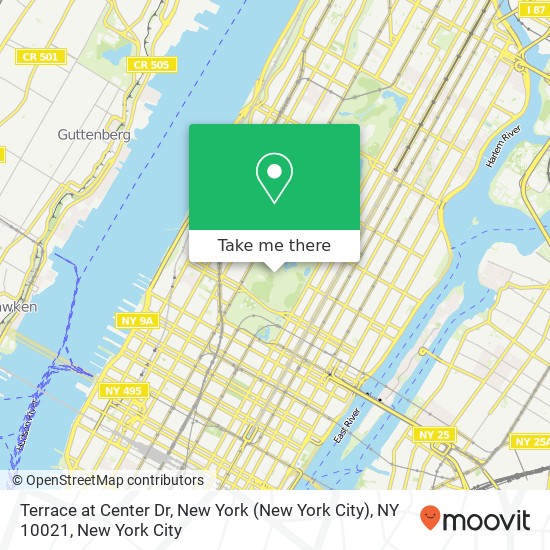 Terrace at Center Dr, New York (New York City), NY 10021 map