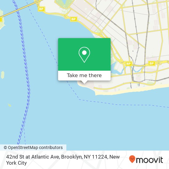 Mapa de 42nd St at Atlantic Ave, Brooklyn, NY 11224