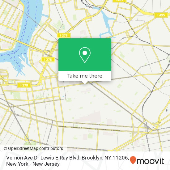 Vernon Ave Dr Lewis E Ray Blvd, Brooklyn, NY 11206 map