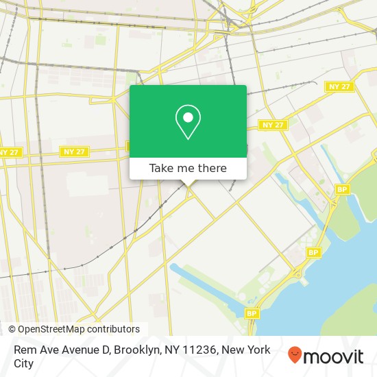 Rem Ave Avenue D, Brooklyn, NY 11236 map