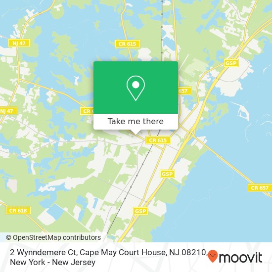 2 Wynndemere Ct, Cape May Court House, NJ 08210 map