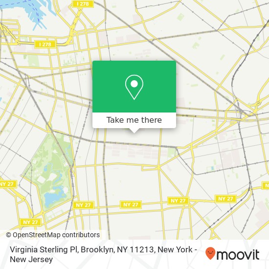 Virginia Sterling Pl, Brooklyn, NY 11213 map